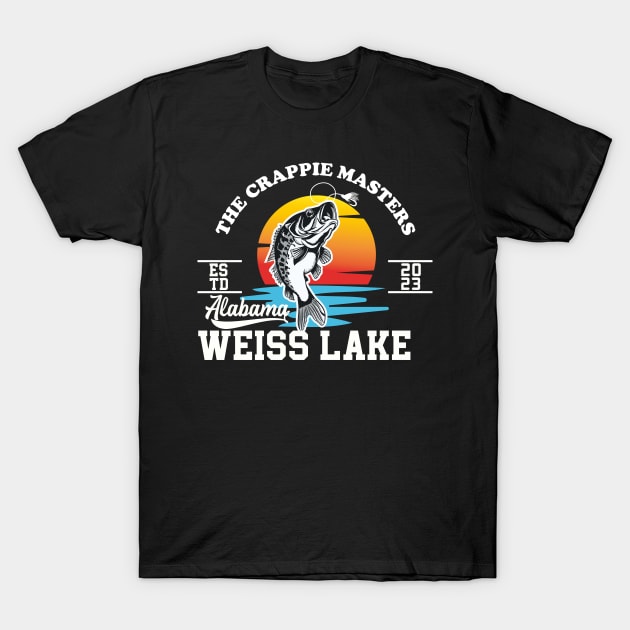 Fishing Crappie Weiss Lake Alabama T-Shirt by maximus123